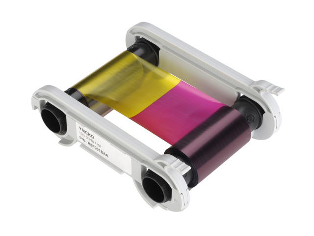 Primacy printer 200 prints YMCKO ribbon